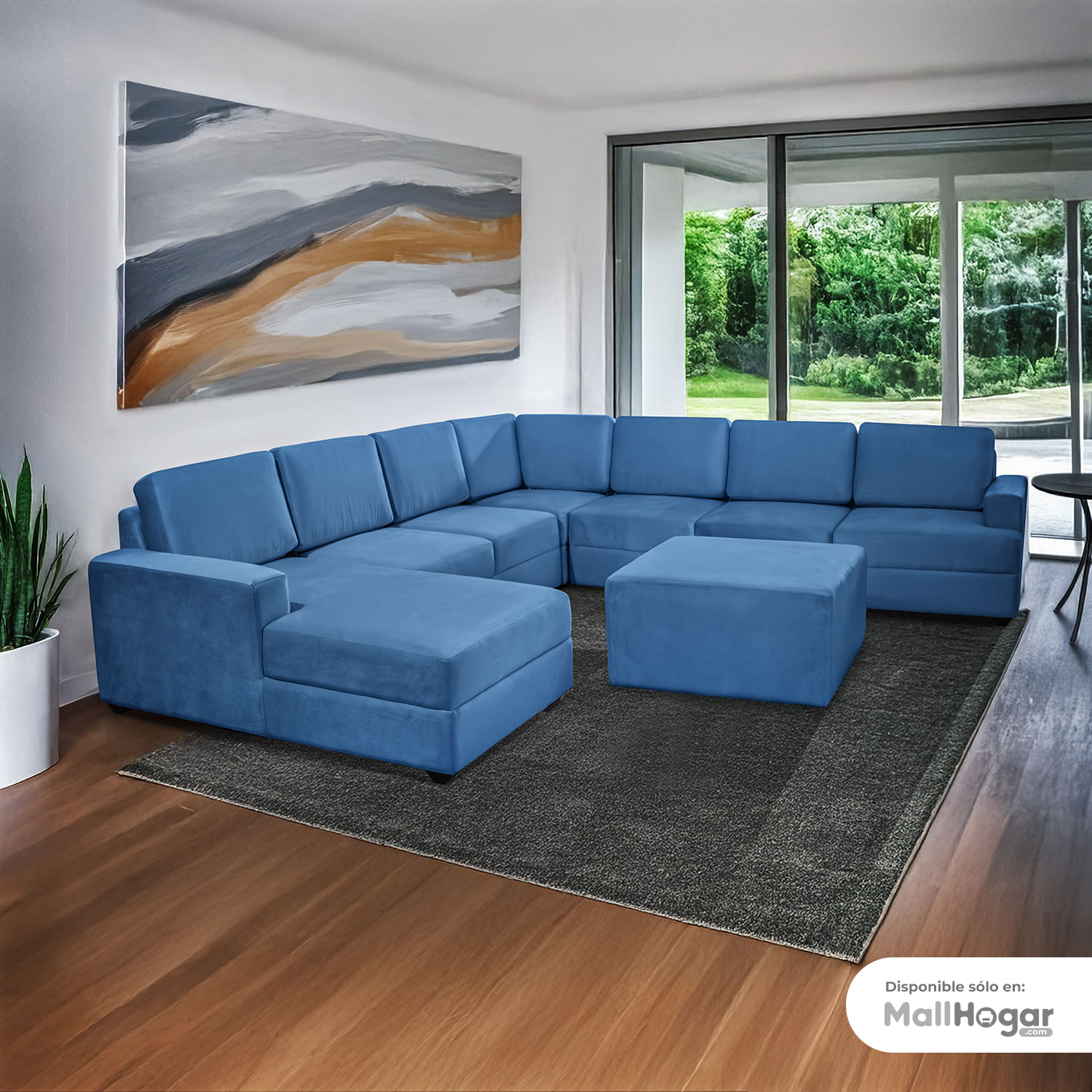 Seccional Pacífico Izquierdo + Banqueta - Azul