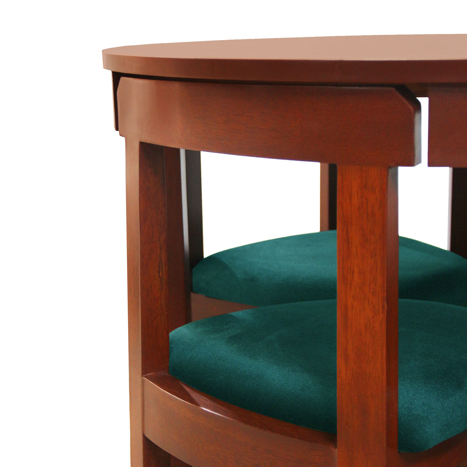 Juego de comedor Anabella 4 Sillas – Verde Militar