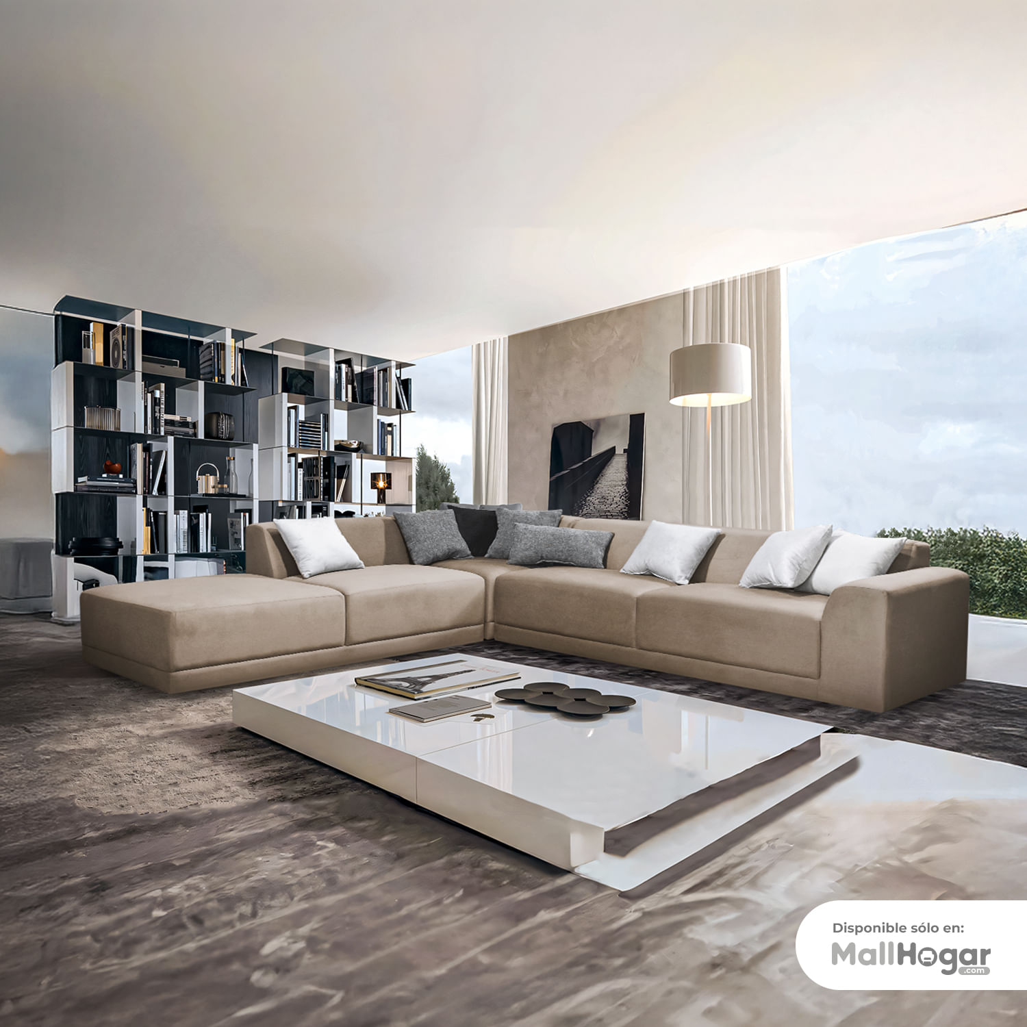 Seccional Kassandra Izquierdo - Beige oscuro