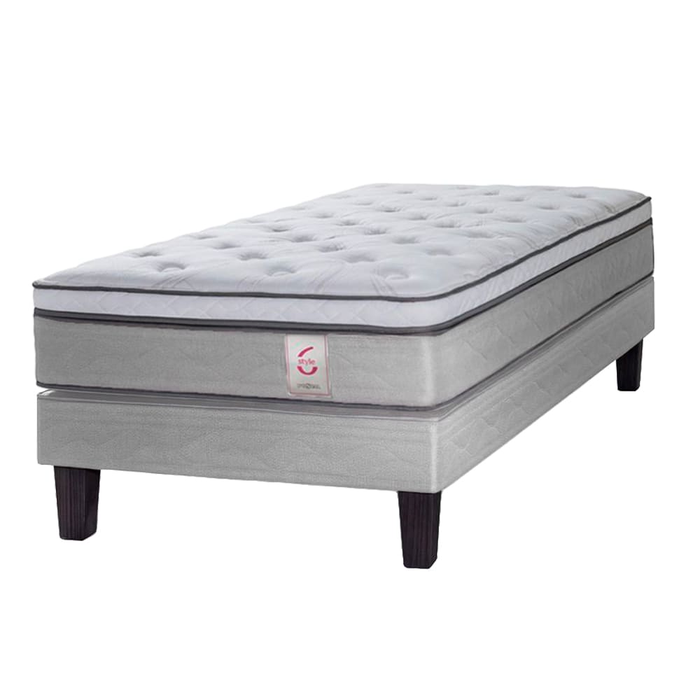 Box Tarima + Colchón Style 6 2 Plazas - Hueso