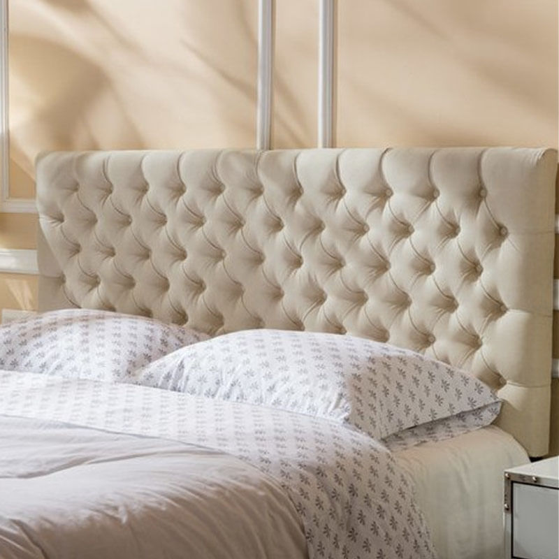 Cabecera Tapizada Delux 2 Plazas - Beige