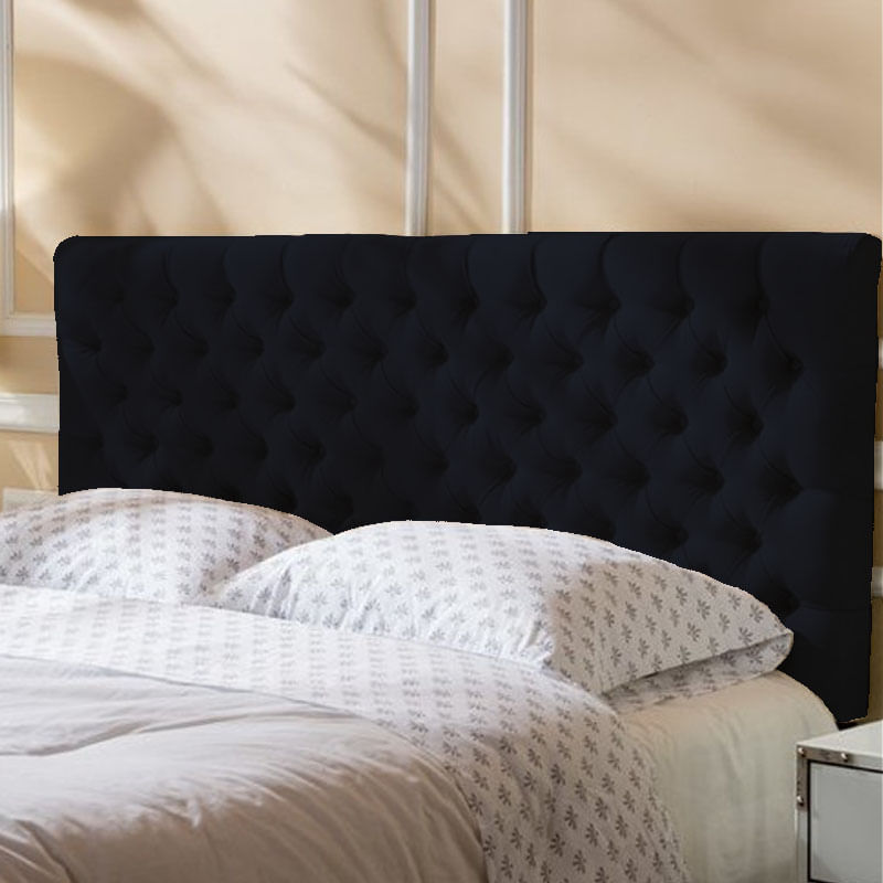 Cabecera Tapizada Delux 2 Plazas - Chocolate