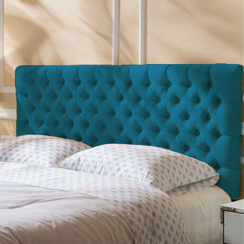 Cabecera Tapizada Delux 2 Plazas - Turquesa