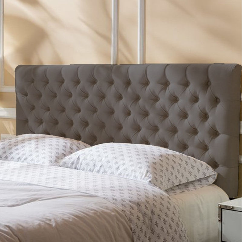 Cabecera Tapizada Delux 2 Plazas - Gris