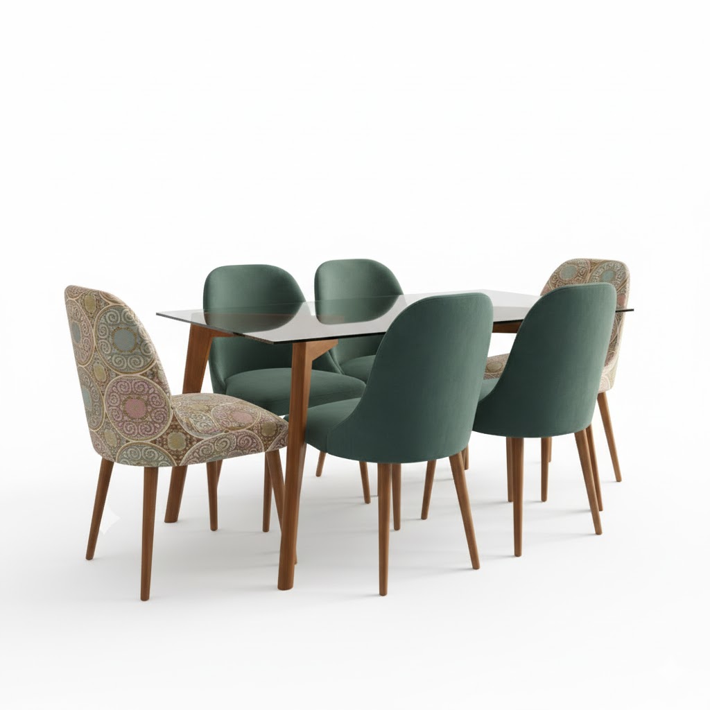 Juego de comedor Brissa 6 Sillas – Petróleo