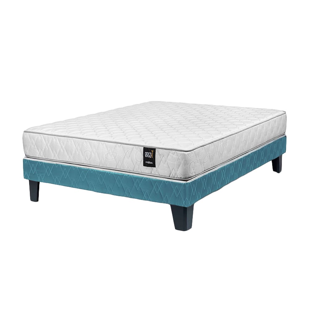 Box Tarima + Colchón Ergot 2 Plazas - Jade