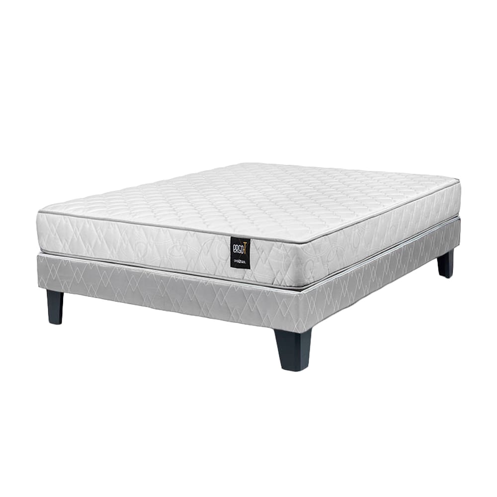 Box Tarima + Colchón Ergot 2 Plazas - Hueso