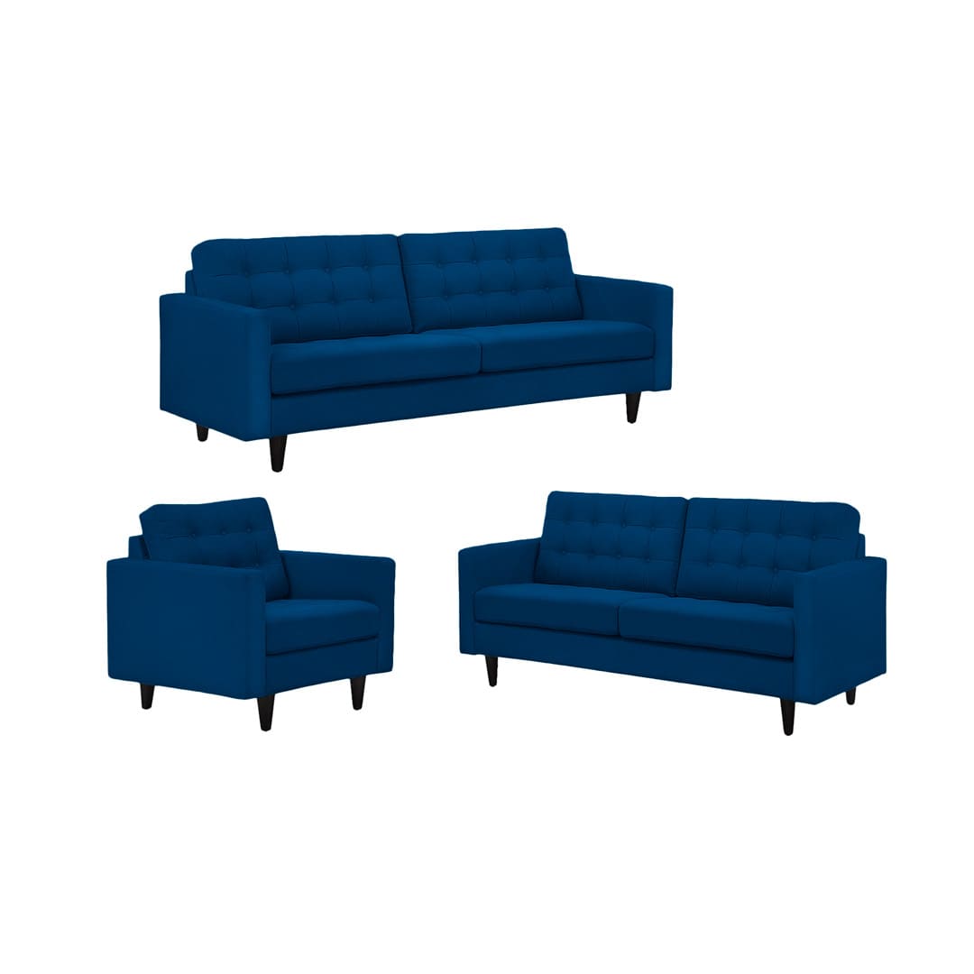 Juego de Sala índigo 3-2-1 – Azul