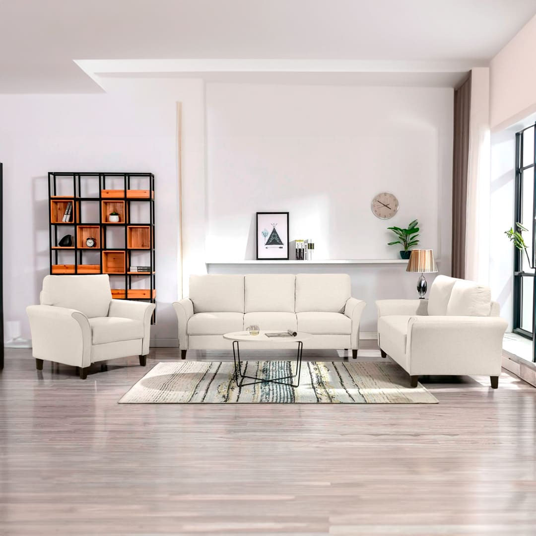 Juego de Sala Tilt 3-2-1 - Beige Claro