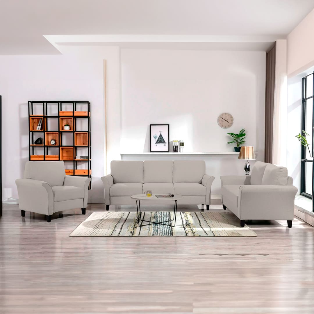 Juego de Sala Tilt 3-2-1 - Beige Oscuro