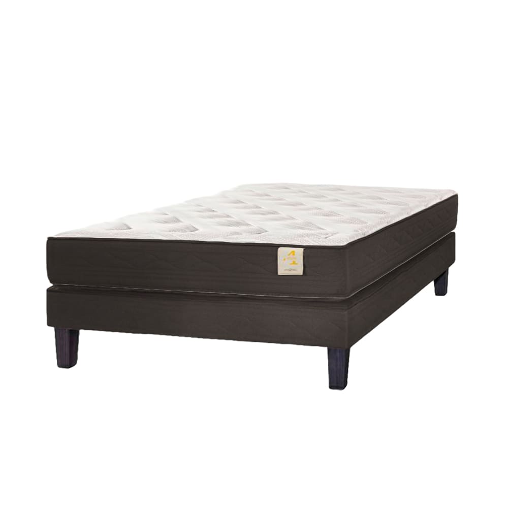 Box Tarima + Colchón Style 4 2 Plazas - Chocolate