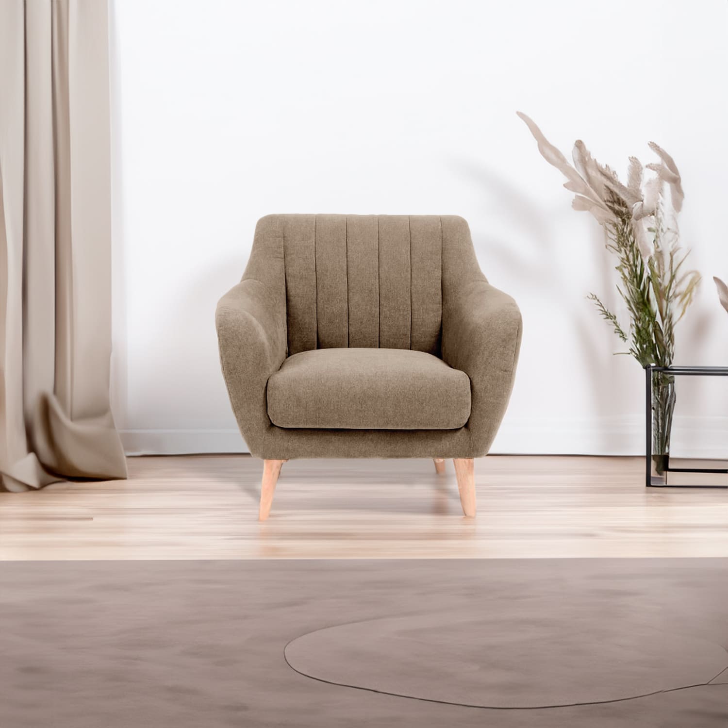 Sofá 1 Cuerpo Modric - Beige Oscuro