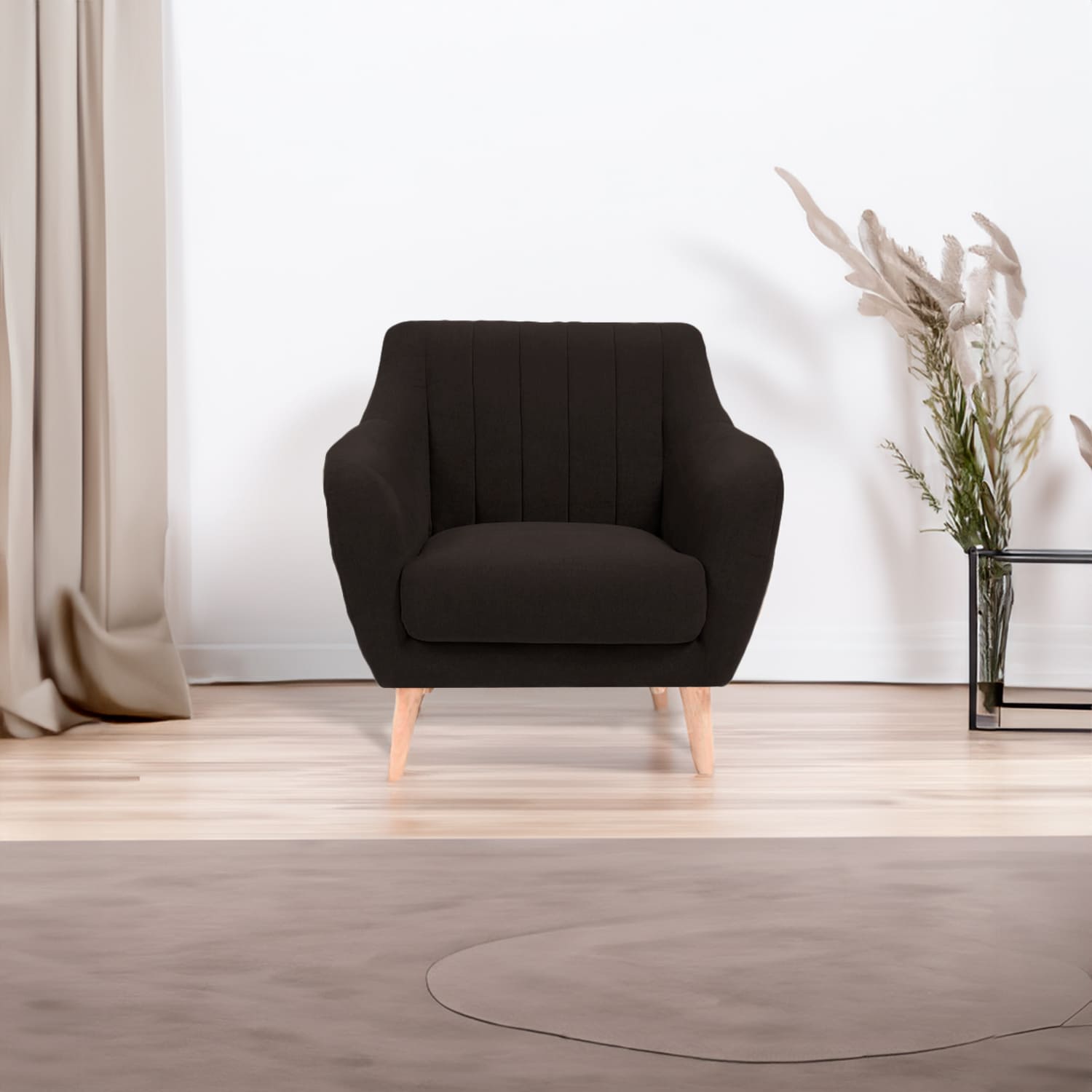 Sillón 1 Cuerpo Modric - Chocolate