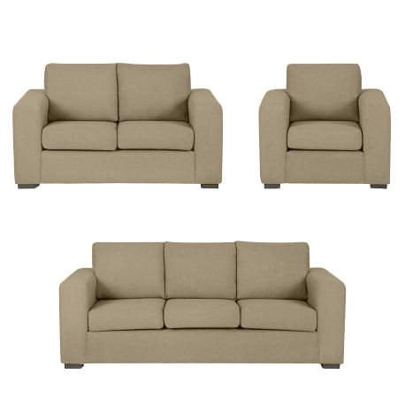 Juego de Sala Sevilla 3-2-1 – Beige Oscuro