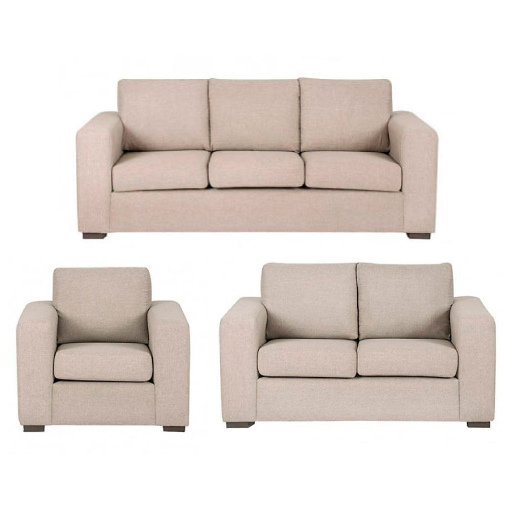 Juego de Sala Sevilla 3-2-1 – Beige Claro