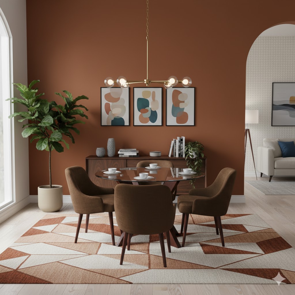 Juego de comedor Verona 4 Sillas – Chocolate