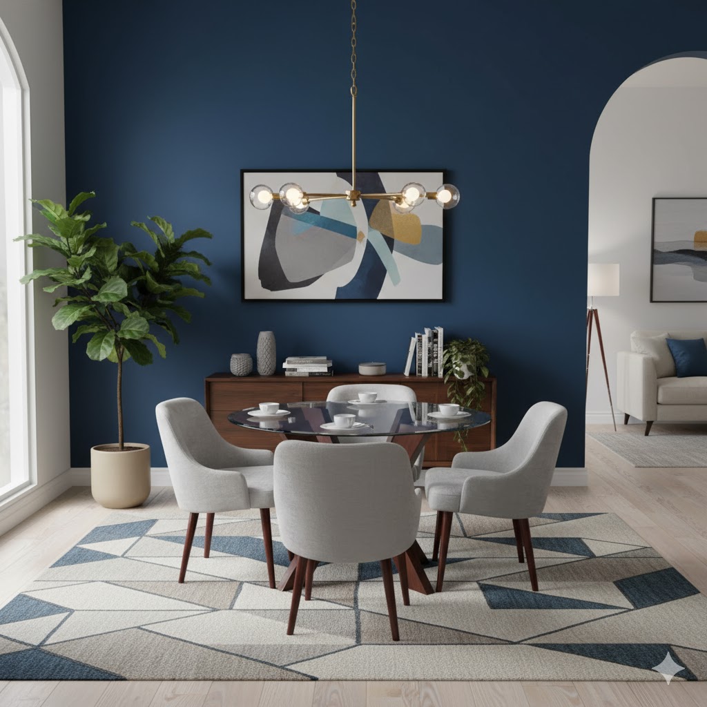 Juego de comedor Verona 4 Sillas- Gris Plata