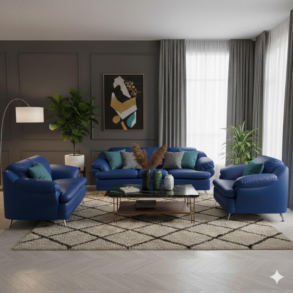 Juego de Sala Aurora 3-2-1 – Zafiro