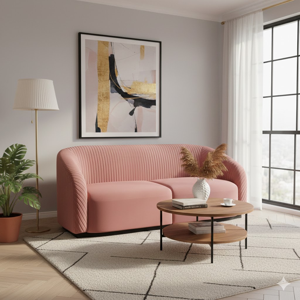 Sofá Barcelona – Color Rosa