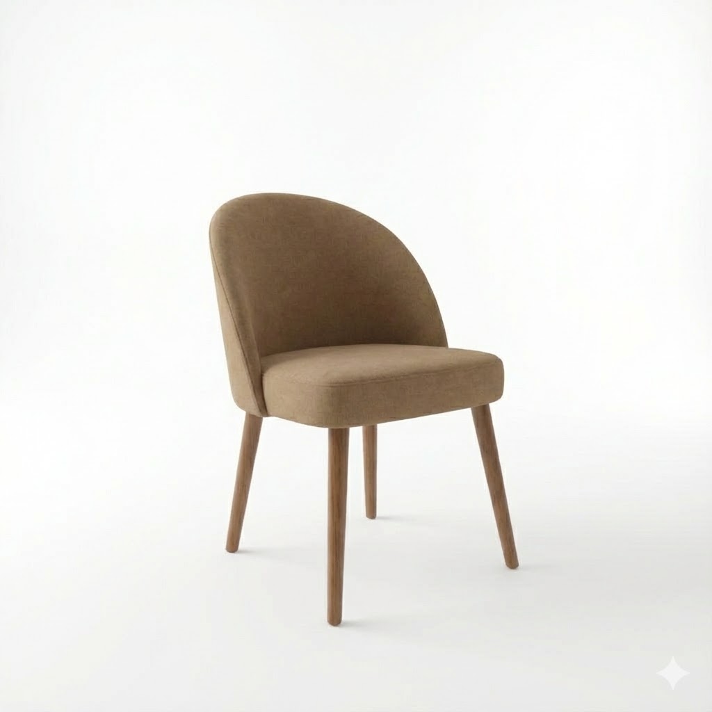 Juego de comedor Havana 4 Sillas – Beige oscuro