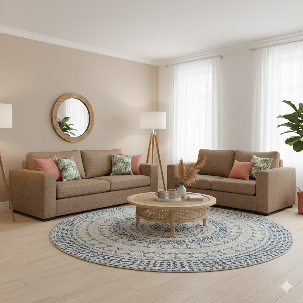 Juego de Sala Ifel 3-2 – Beige Oscuro