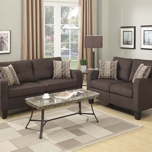 Juego de Sala Brownie 3-2 - Chocolate