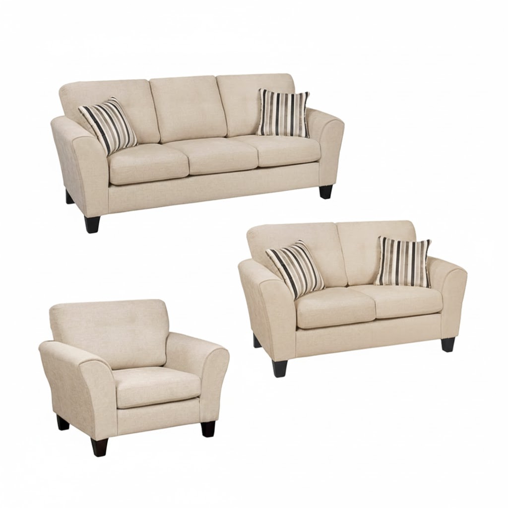 Juego de Sala London 3-2-1 – Beige Claro