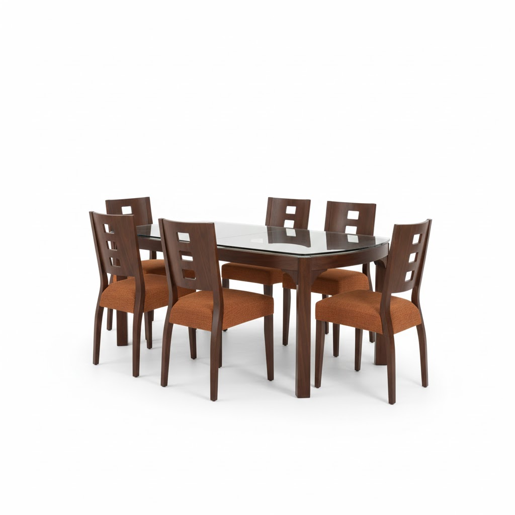 Juego de comedor Maya 6 Sillas – Brown