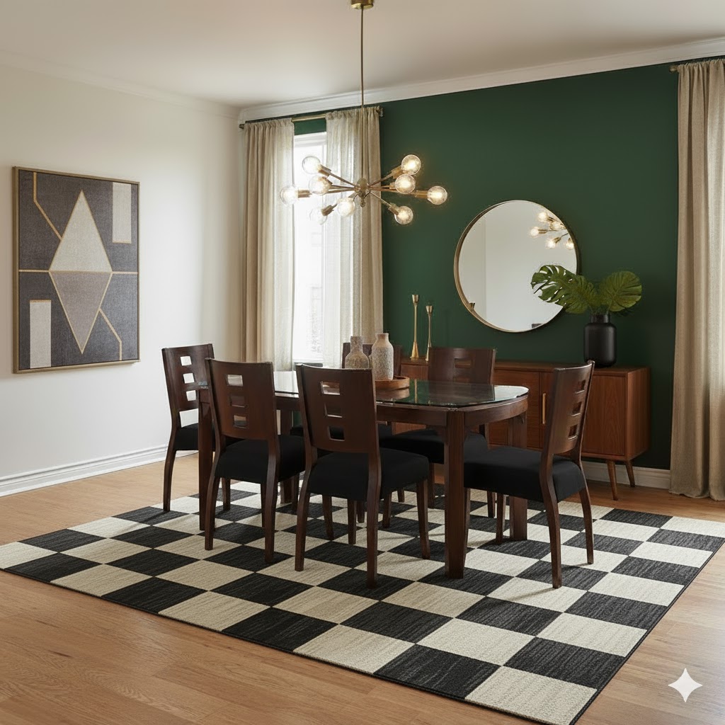 Juego de comedor Maya 6 Sillas – Negro