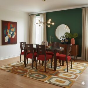 Juego de comedor Maya 6 Sillas - Rojo Cardenal