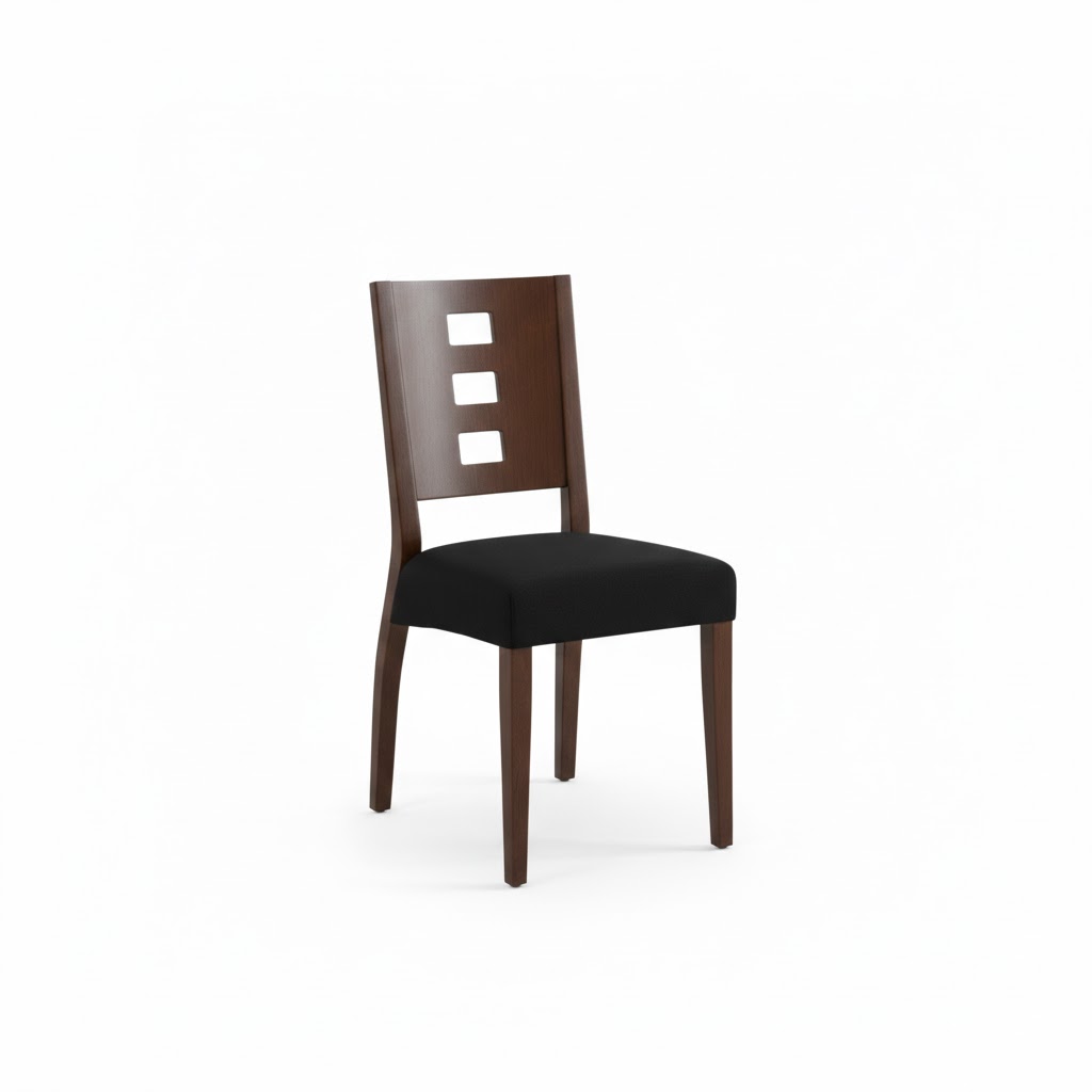 Juego de comedor Maya 6 Sillas – Negro