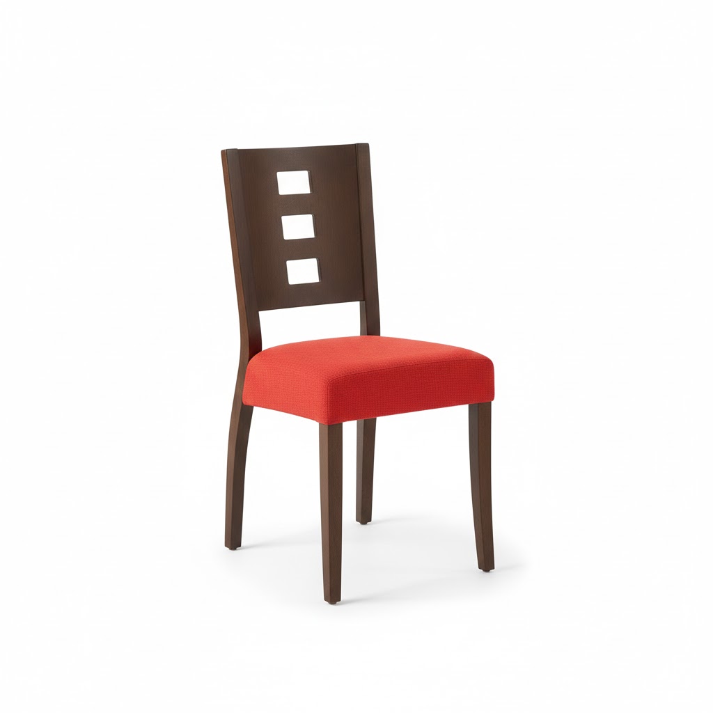 Juego de comedor Maya 6 Sillas – Rojo Cereza