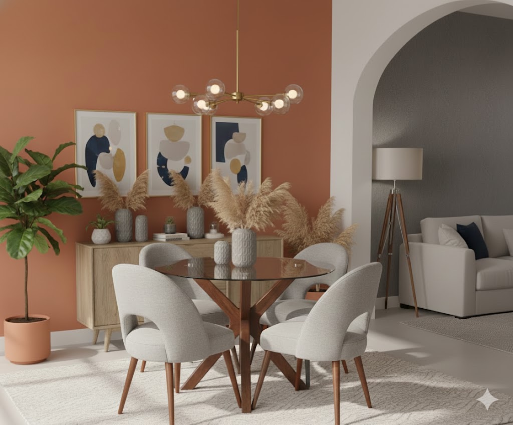 Juego de comedor Redondo Media Luna – Plata