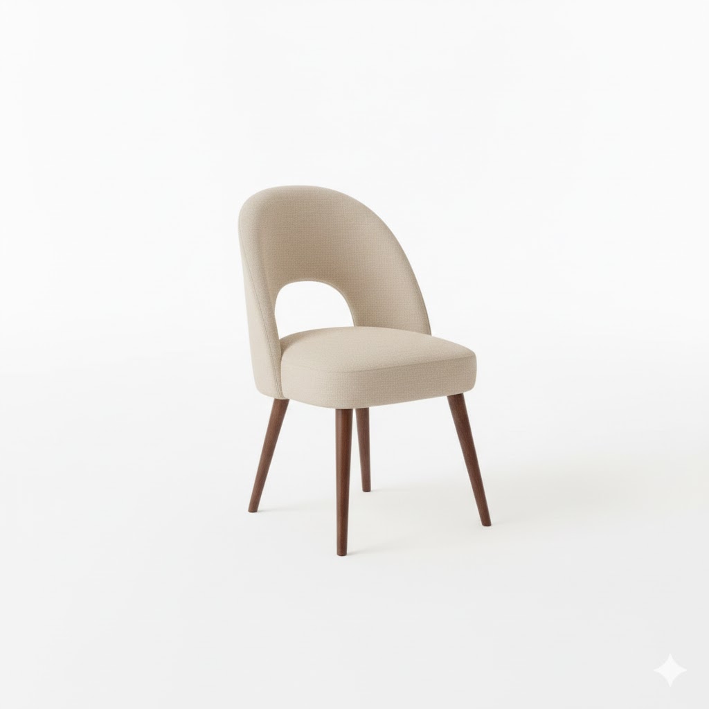 Juego de comedor Redondo Media Luna – Marfil