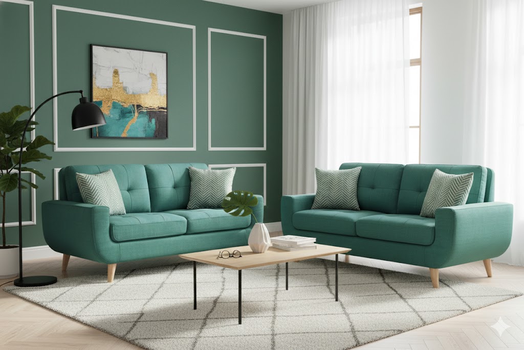 Juego de Sala Micaela 2-2 – Verde Militar