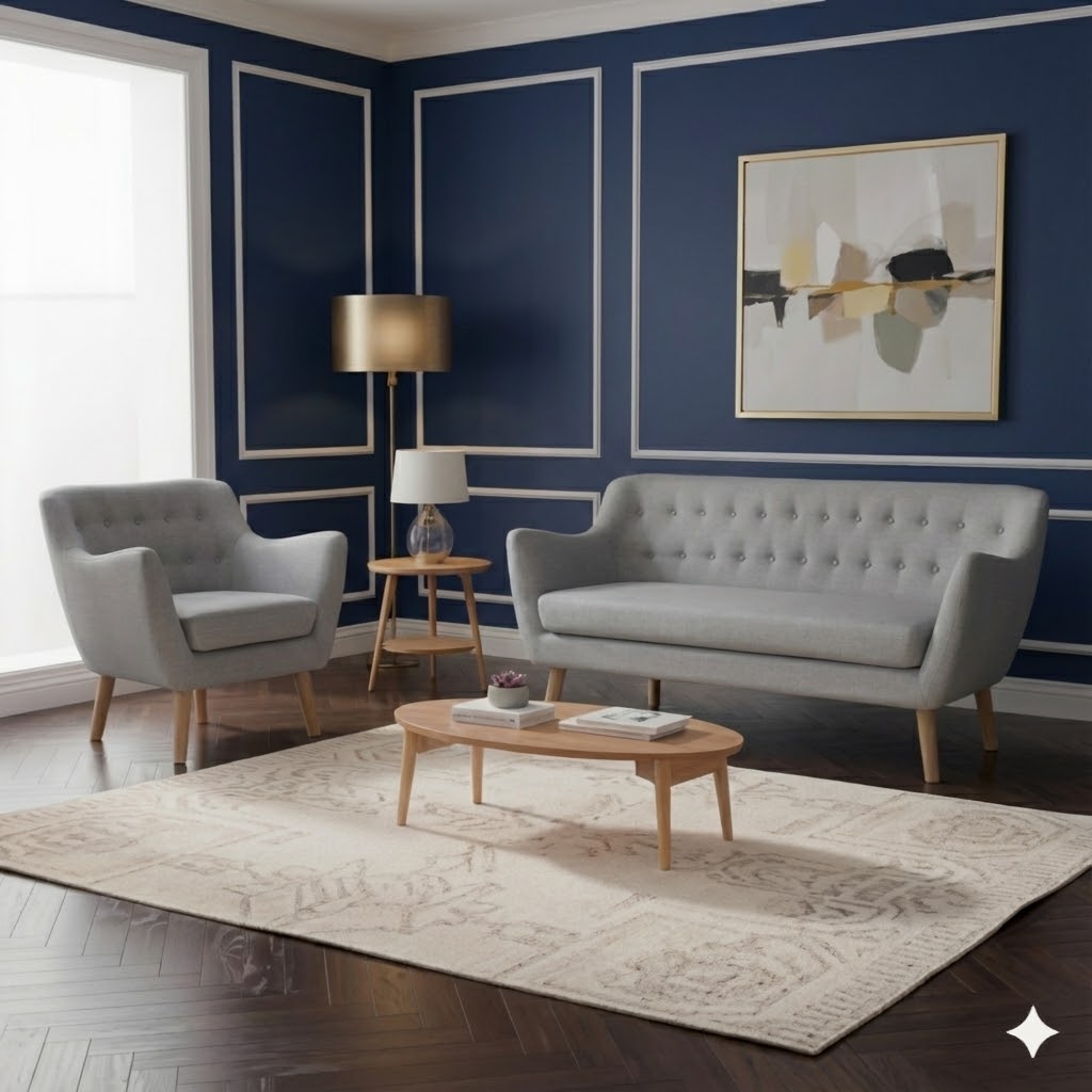 Juego de Sala Mónaco 2-1 – Gris Plata