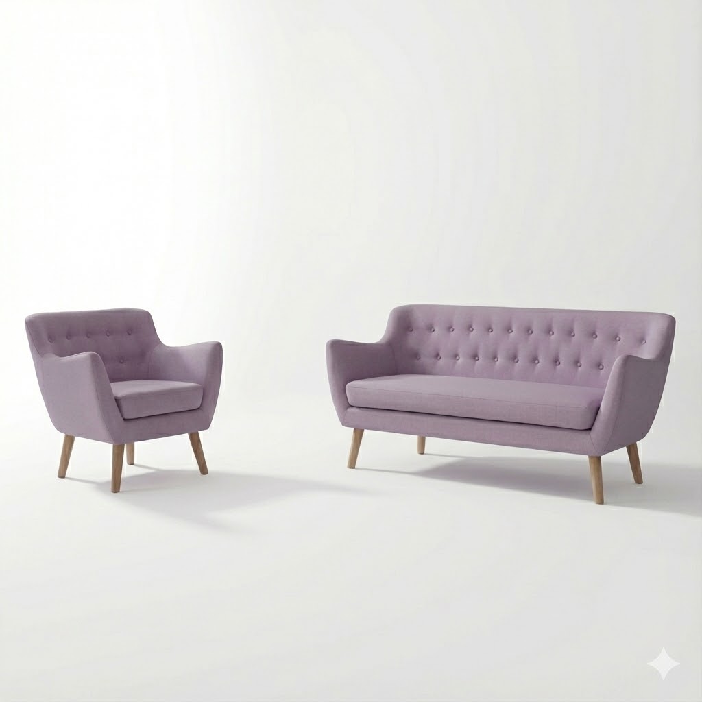 Juego de Sala Mónaco 2-1 – Lila