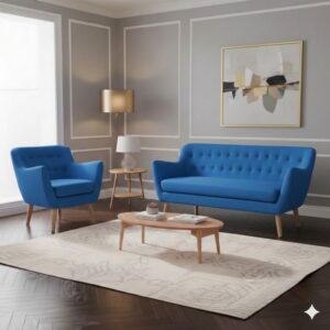 Juego de Sala Mónaco 2-1 - Azul