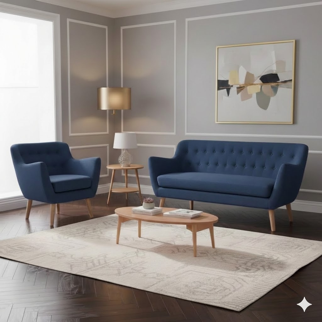 Juego de Sala Mónaco 2-1 – Cobalto