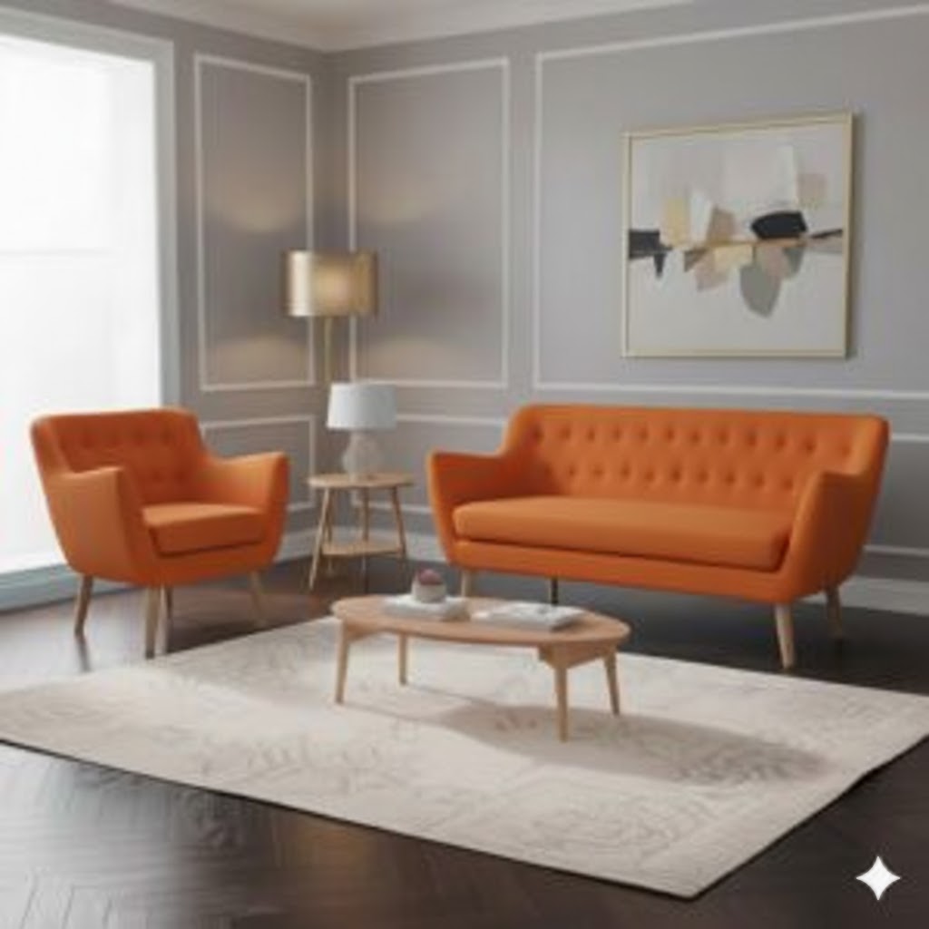 Juego de Sala Mónaco 2-1 – Naranja