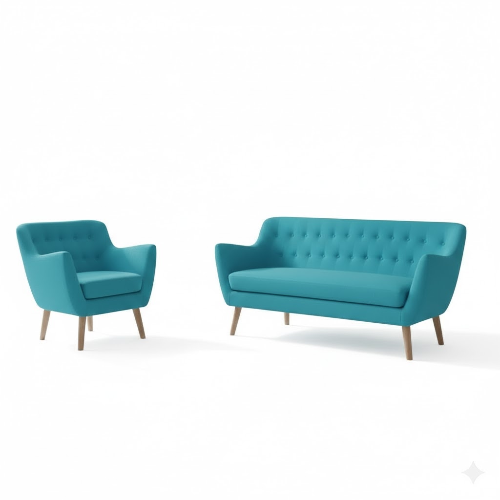 Juego de Sala Mónaco 2-1 – Turquesa