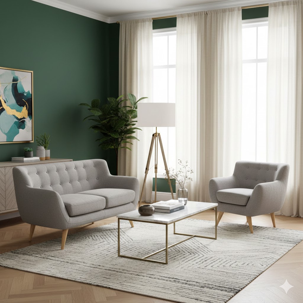 Juego de Sala Montana 3-1 – Gris Plata