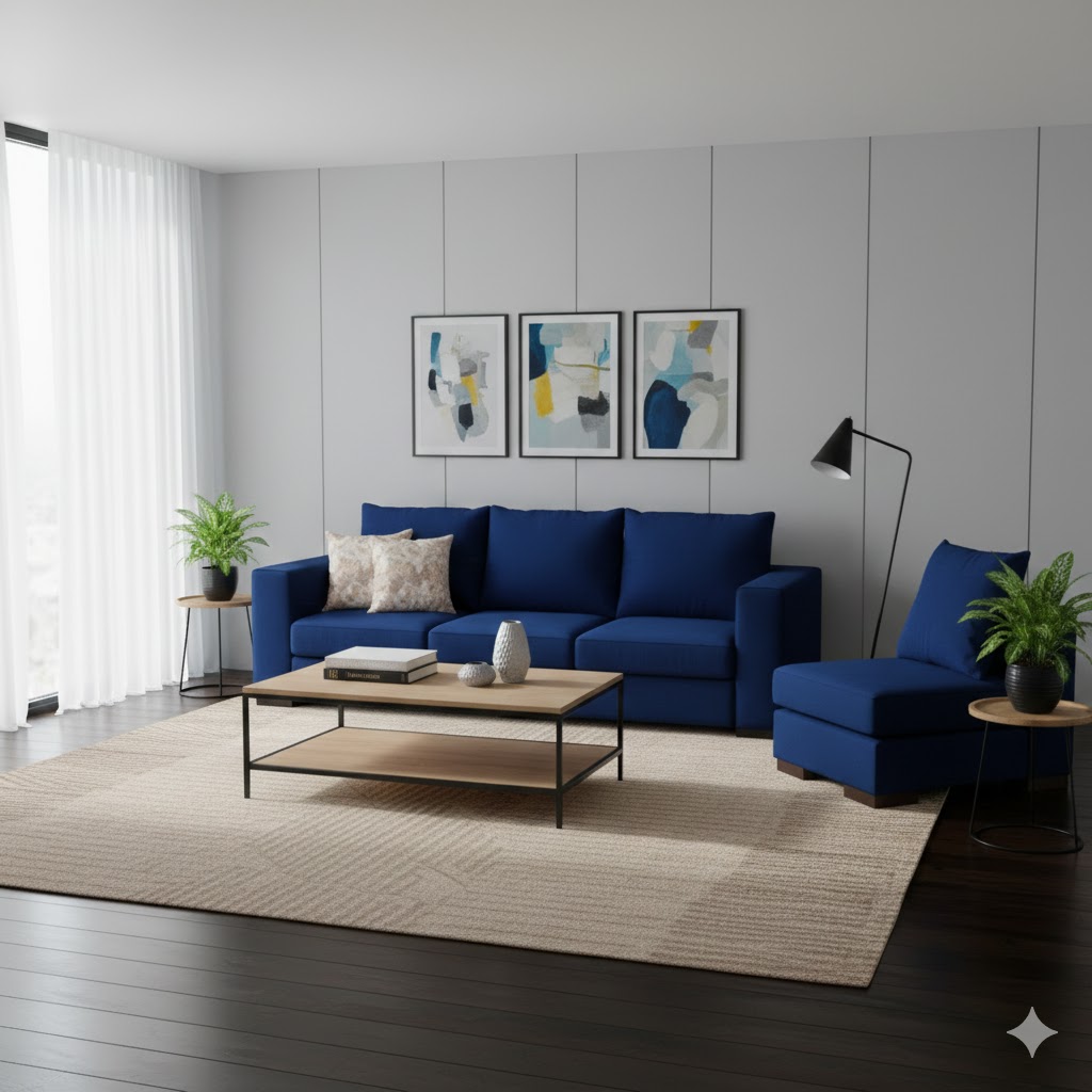 Juego de Sala New York 3-1 – Azul