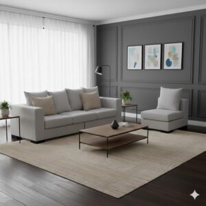 Juego de Sala New York 3-1 - Gris Plata