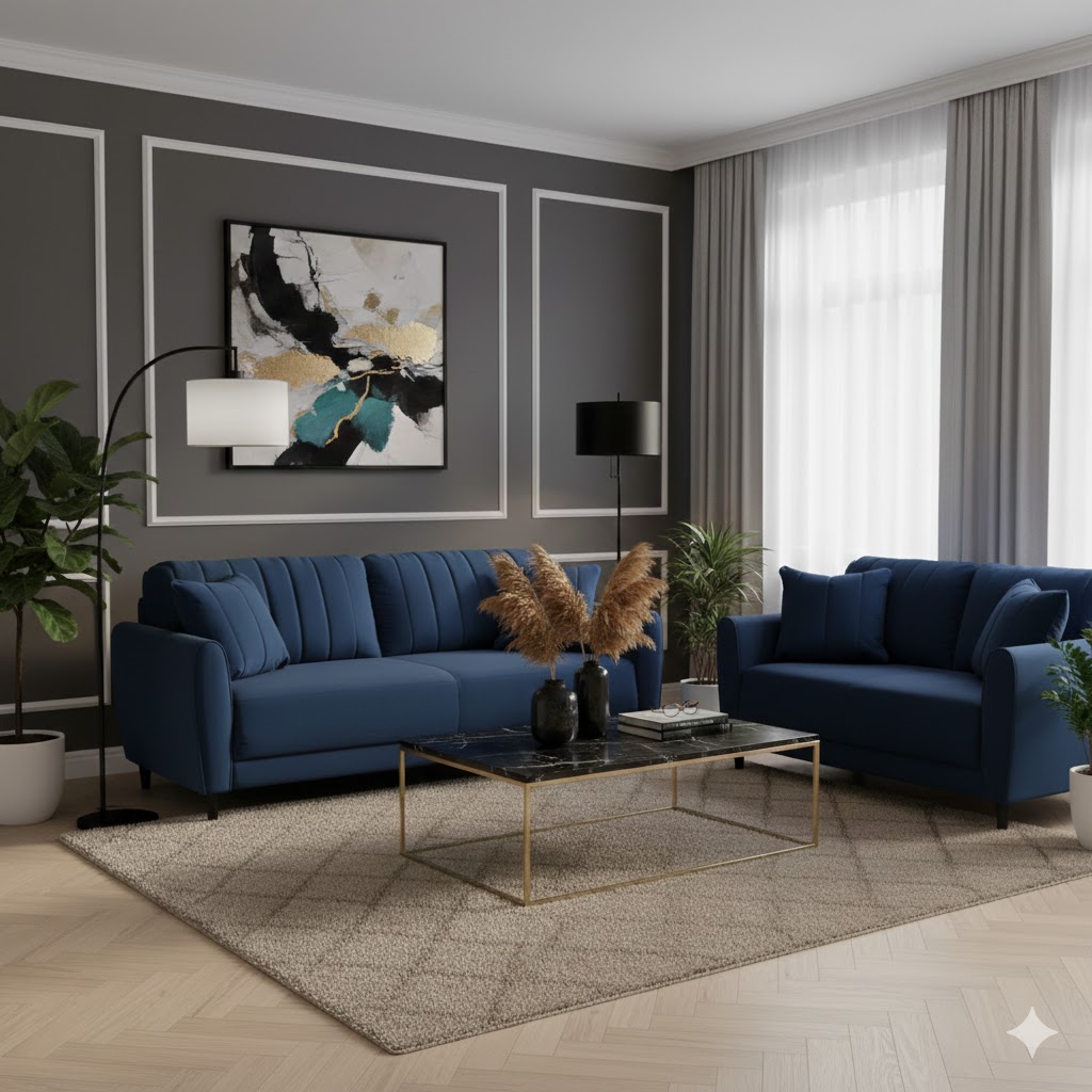 Juego de Sala Paris 3-2 – Azul