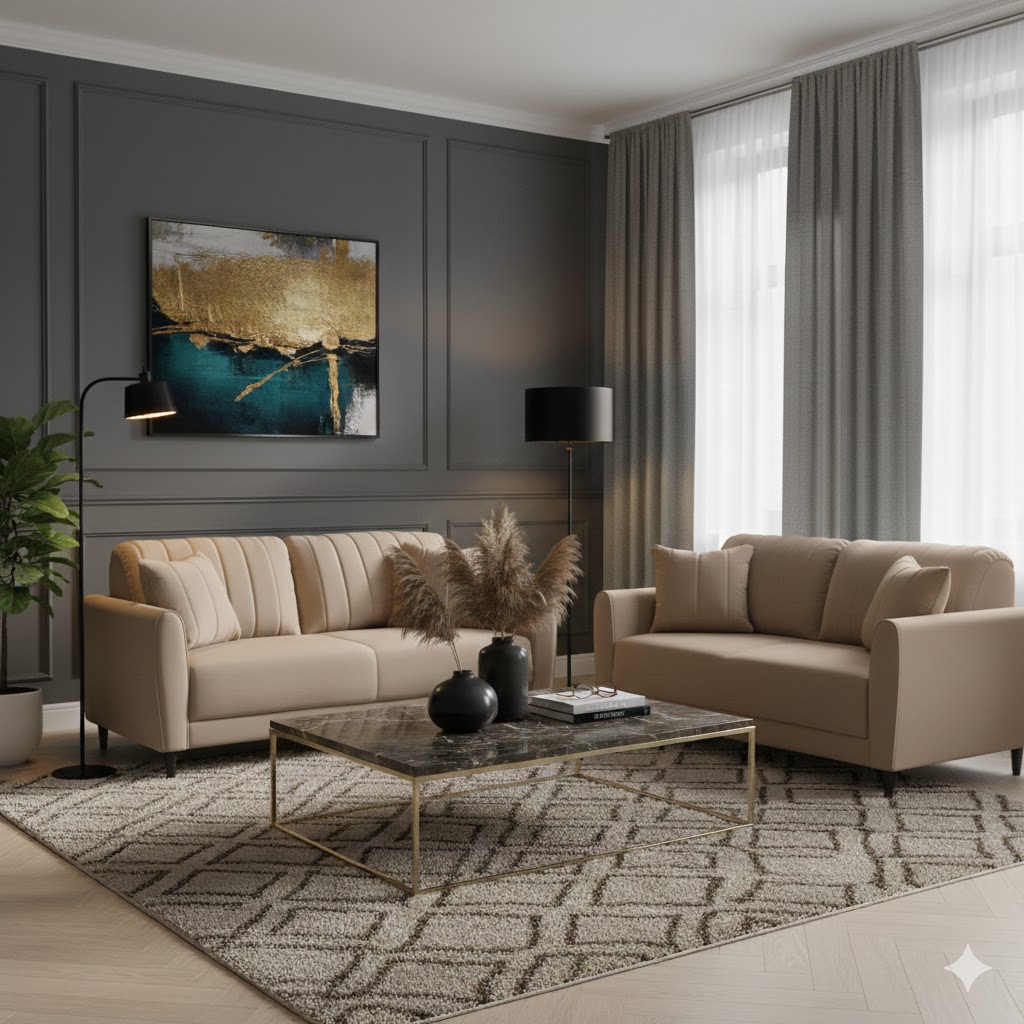 Juego de Sala Paris 3-2 – Beige Claro