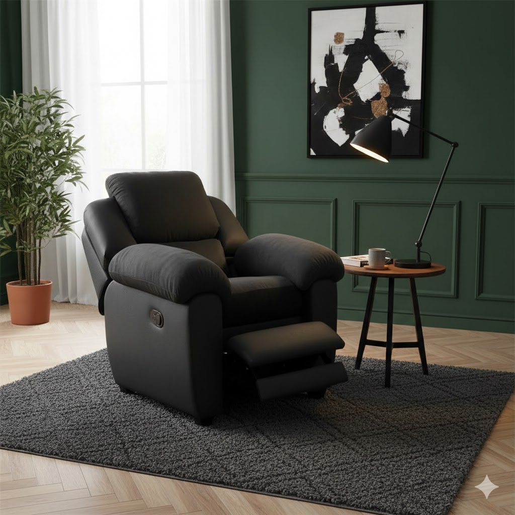 Sillón Reclinable Presidencial – Negro