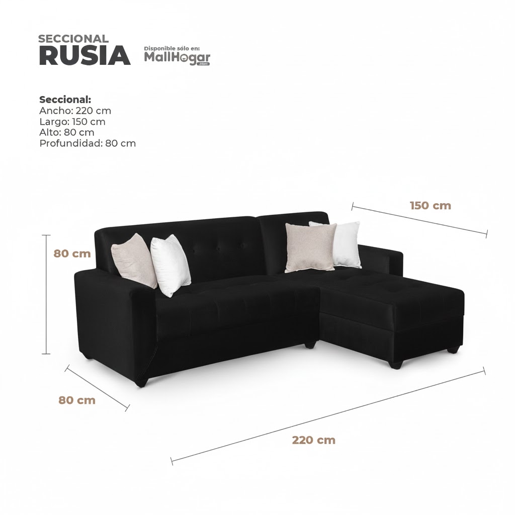 Seccional Rusia Derecho – Negro