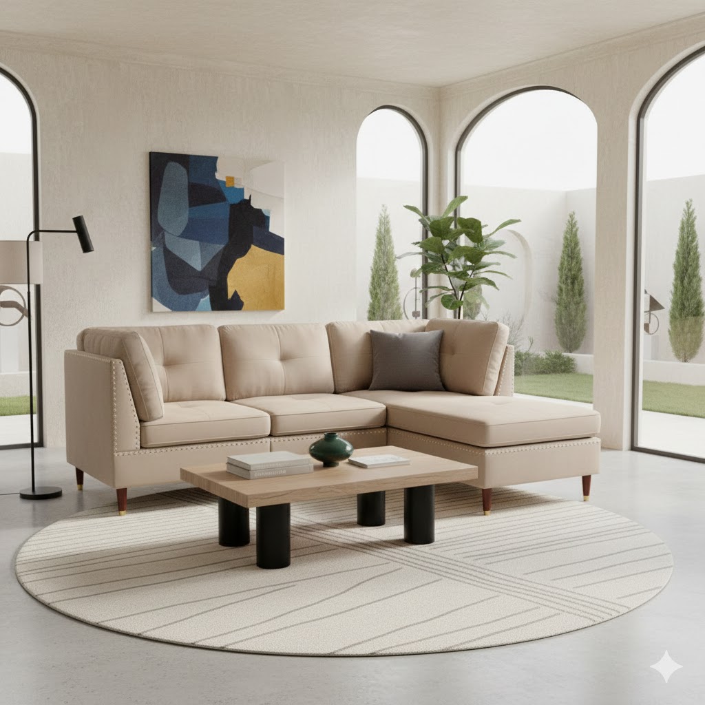 Seccional Blarney Derecho – Beige Oscuro