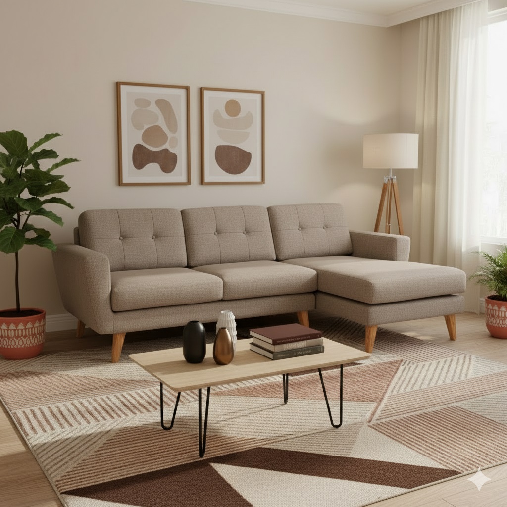 Seccional Bruno Derecho – Beige Oscuro